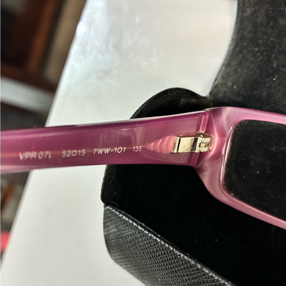 Prada VPR 07L eye frame eyeglasses Bayonetta style eyewear - Picture 5 of 9